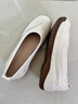 大東秘語(yǔ)真軟皮厚底媽媽皮鞋2025春秋季新款搖搖防滑輕便軟底軟面女士單鞋 米白色 39 曬單實(shí)拍圖