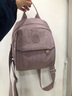 匡睿韓版ins小包包女 大學(xué)生逛街旅行小號背包休閑百搭輕便迷你雙肩包 紫色小號 曬單實(shí)拍圖