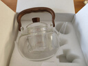 憶壺茶（YIHUTEA）煮茶壺電陶爐煮茶器燒水壺泡茶玻璃茶壺電爐套裝家用功夫茶具套裝 山河提梁壺透明電陶爐套組十件套 曬單實(shí)拍圖