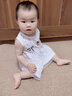 呈堡嬰兒公主裙夏季薄款純棉可愛連衣裙寶寶外出服小女孩裙子透氣 白色 80 曬單實(shí)拍圖