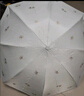 天堂 防紫外線晴雨傘三折 雨傘黑膠防曬太陽傘遮陽晴雨傘 甘酪白 曬單實拍圖