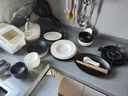 井瓷景德鎮新款輕奢法式日式簡(jiǎn)約碗碟盤(pán)陶瓷高檔餐具整套裝喬遷送禮物 巖石紋理丨黑白色套裝丨36件丨 曬單實(shí)拍圖