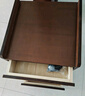 舒歌實木書桌學(xué)習(xí)桌辦公桌子 電腦桌臺式中小學(xué)生寫字臺 家用書桌椅 胡桃色桌柜套裝-送置物架 120*60CM-雙抽屜 曬單實拍圖
