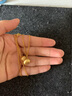 中鑫珠寶絲緞柔光黃金葫蘆吊墜足金點(diǎn)鉆拉絲小掛墜福祿金送女友女神節(jié)禮物 單吊墜金重1.45克 曬單實(shí)拍圖