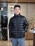 高梵黑金鵝絨服小黑金5.0立領(lǐng)百搭2025年新款男士短外套 黑色 L 曬單實(shí)拍圖