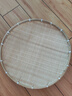 竹編制品酒店農家用晾曬秋簸箕干果干貨無(wú)孔水果籃饅頭筐曬菜神器 【直徑20CM】弧形無(wú)孔/可曬細物 曬單實(shí)拍圖