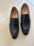 SATON DANIEL【高端手工內(nèi)縫線】樂福鞋男商務(wù)休閑皮鞋真皮英倫方頭套腳一腳蹬 黑色 41 曬單實(shí)拍圖