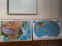 中國地圖和世界地圖3d立體地形圖掛圖 約1.1*0.8米 中國地形圖+世界地形圖 曬單實(shí)拍圖