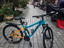 鳳凰（Phoenix）山地自行車(chē)成年人大學(xué)生12到18歲青少年軟尾雙減震青少年變速單車(chē) 軟尾雙減震-海岸藍橘-軸承輻條輪 26英寸 適合160-190CM 30速+可鎖死前叉【送手機支架】 曬單實(shí)拍圖
