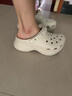 卡駱馳（crocs）小鯨魚檀健次同款洞洞鞋女鞋涼鞋拖鞋厚底涼拖 206302-2Y2 W6 曬單實(shí)拍圖