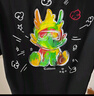 卡賓（CABBEEN）【涼感】創(chuàng  )意卡通龍短袖T恤男2024夏季新款冰絲印花白色潮牌 煤黑色01 L /175/50 曬單實(shí)拍圖