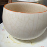 金鑲玉茶杯主人杯 功夫茶具白陶瓷汝窯開片送禮高檔 白汝羅漢養(yǎng)成杯 曬單實拍圖