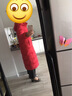 RGPX秋冬季新款清倉處理羽絨棉服女士大碼加厚過膝中長款棉衣外套棉襖 紅色 XL 【105-115斤】 曬單實(shí)拍圖