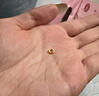 水貝黃金足金999碎盤纏手鏈金子DIY金配件七夕禮物送老婆送女友 卡5mm碎金子20個(gè)（總金重約0.6g）+合金手鏈 曬單實(shí)拍圖