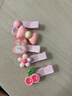 嬰兒發(fā)夾女寶寶不傷發(fā)夾子兒童發(fā)卡嬰幼兒小發(fā)夾頭飾小女孩汗毛夾 TS192-01粉色兔子5件套 曬單實(shí)拍圖
