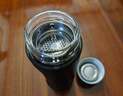 天喜玻璃杯大容量商務(wù)雙層水杯塑玻泡茶杯茶水分離杯節(jié)日禮物1000ml 曬單實(shí)拍圖