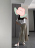 粉媚夢休閑褲女褲子裙褲衣服女裝夏季新款2025女款小個(gè)子穿搭高腰闊腿褲 冰絲扎染褲裙卡其色 L 【建議105-125斤】 曬單實(shí)拍圖