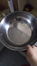 【不銹鋼】和面盆廚房烘焙家用火鍋盆洗菜打蛋湯鍋盆醒面盆料理盆 32cm【熱賣款】不銹鋼 和面盆 曬單實拍圖