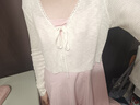 UR2025秋季新款女裝休閑拼接收腰超短款吊帶連衣裙UYL750103 水粉 S 曬單實(shí)拍圖