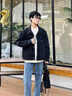 Levi's李維斯25年秋冬新款男士巴恩風(fēng)美式翻領(lǐng)時(shí)尚休閑夾克外套 水洗黑 XL 曬單實(shí)拍圖