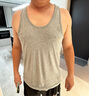 三槍背心男【純棉高彈羅紋】?jī)?nèi)搭健身運(yùn)動(dòng)打底男士無(wú)袖t恤[2件裝] 曬單實(shí)拍圖
