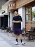 LAZY DAY TREND戶外山系防曬速干T恤男夏季寬松休閑輕量化涼感工裝短袖 曜石黑 L 曬單實(shí)拍圖