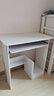 川木御居電腦桌臺式家用臥室帶鍵盤(pán)抽辦公桌單人簡(jiǎn)易小型書(shū)桌小尺寸電腦桌 暖白色70cm(加厚款） 曬單實(shí)拍圖