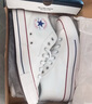 匡威（Converse）官方 莫爾登All Star男女板鞋中幫帆布小白鞋A00812C A00812C 39 曬單實(shí)拍圖