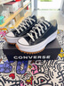 匡威（Converse）官方 Run Star Hike低幫帆布流星厚底鞋黑色168816C 黑色/168816C 38.5 曬單實(shí)拍圖