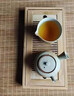 九土日式手工竹制茶盤家用功夫茶具套裝儲(chǔ)水式竹子托盤泡茶實(shí)木托盤 日式風(fēng)白色小號1個(gè)100ml 曬單實(shí)拍圖