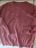 恒源祥寬松100%純羊毛衫女2024春秋款內搭針織小衫低圓領(lǐng)套頭薄款打底衫 深磚紅 105【建議85-110斤】 曬單實(shí)拍圖