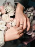MZMZ鉑金情侶戒指pt950白金結(jié)訂婚對(duì)戒情人節(jié)七夕禮物送女友 輕奢款-傾心于你對(duì)戒（活口） 曬單實(shí)拍圖