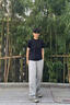 啄木鳥(niǎo)冰絲彎刀褲子男士夏季薄款網(wǎng)眼運(yùn)動(dòng)男褲涼感ins寬松直筒休閑長(zhǎng)褲 淺灰色 XL 【建議體重125-145斤左右】 曬單實(shí)拍圖