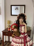 田園風(fēng)lolita櫻桃熟了甜心販售機印花輕lo裙可愛(ài)日常分體裙平替 櫻桃熟了【上衣+半裙】 L 【建議110~125斤】 曬單實(shí)拍圖