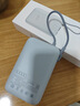小米【3C認證】自帶線充電寶10000mAh 戶外便攜口袋版移動電源隨身充 可上飛機 雙向快充 安卓蘋果通用 灰藍色 曬單實拍圖