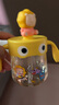 皇寵 兒童牛奶杯PPSU吸管杯寶寶幼兒園喝水杯泡奶杯帶手柄學(xué)飲杯 黃 曬單實(shí)拍圖