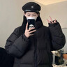 啄木鳥(niǎo)（TUCANO）潮流純色棉服男冬季新款棉衣短款立領(lǐng)棉襖加厚保暖外套百搭面包服 HM24549黑色 【潮流時(shí)尚】 XL 【建議130-150斤】 曬單實(shí)拍圖