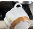 佩爾森山菊花9.5雙耳湯碗家用高顏值小清新陶瓷大碗防燙螺絲粉面碗帶勺 曬單實(shí)拍圖