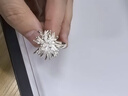 曉青瓜絢爛煙花超仙設(shè)計(jì)感氣質(zhì)花朵耳釘女韓系耳環(huán)輕奢小眾高級(jí)感耳飾 白色 R0669煙花戒指 曬單實(shí)拍圖