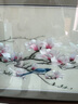 京城世家蘇繡掛畫(huà)純手工精品4絲牡丹花鳥(niǎo)山水刺繡畫(huà)書(shū)房客廳玄關(guān)裝飾壁畫(huà) 國(guó)色天香 含框尺寸63x168cm 曬單實(shí)拍圖