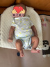 Gap嬰兒2025春季新款純棉暗扣短袖連體衣三件裝兒童裝美版725821 淺藍色組合 59cm /44 亞洲0-3/美碼3-6月 曬單實拍圖