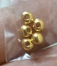 同心鳳足金999黃金散珠手鏈純金重工古法小金珠子轉運珠隔珠手串金鏈子 0.8g,4mm光珠-4顆 曬單實(shí)拍圖