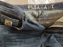HLA海瀾之家牛仔褲男25寬松廓版繡花九分褲子男秋冬 曬單實(shí)拍圖