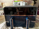 摩飛電器（Morphyrichards）空氣炸鍋家用雙拼8L大容量 14大菜單720°熱循環(huán) 雙膽分區多功能空炸烤箱 烤雞翅機 MR8100輕奢藍 曬單實(shí)拍圖