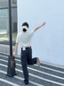 Calvin KleinJeans25春夏女士經(jīng)典美式復(fù)古潮流ck純棉洗水寬松牛仔褲47B923G 846-牛仔黑灰 27 曬單實(shí)拍圖