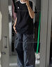 adidas休閑舒適上衣圓領(lǐng)短袖T恤男裝阿迪達(dá)斯官方輕運(yùn)動(dòng) 黑色/白   L 曬單實(shí)拍圖