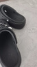 卡駱馳（crocs）波波Clog男女一腳蹬沙灘鞋CR207937-001 黑色 39（39-40） 曬單實拍圖