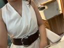 IEF/愛依服2025夏季新款成熟精致女人味通勤氣質(zhì)百搭V領(lǐng)背心長裙 杏 M 曬單實(shí)拍圖