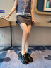 卓詩尼厚底樂福鞋女2025新款秋季復(fù)古粗跟百搭女鞋英倫風(fēng)不累腳小皮鞋 黑色 37 曬單實(shí)拍圖