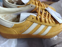 adidas T頭鞋 GAZELLE INDOOR復古板鞋德訓鞋男女阿迪達斯三葉草   淺猩紅/漢玉白/金   37 曬單實拍圖